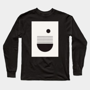 Curve Line Minimalism Long Sleeve T-Shirt